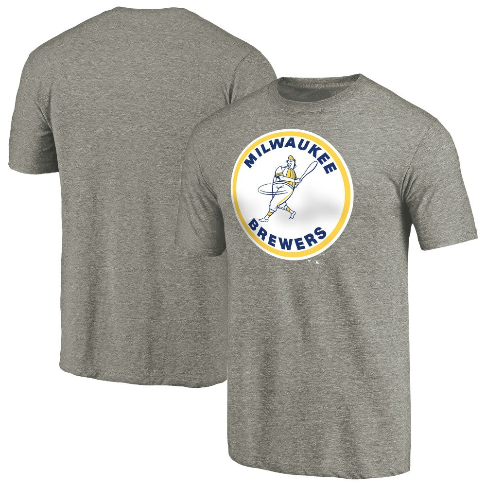 Milwaukee Brewers Cooperstown Collection Forbes Tri-Blend T-Shirt On Sale