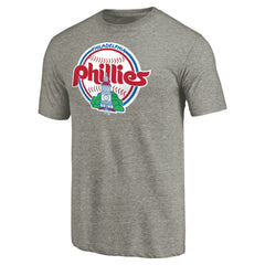 Philadelphia Phillies Cooperstown Collection Forbes Tri-Blend T-Shirt Clearance
