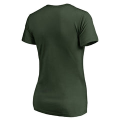 Green Bay Packers Women's Arriba V-Neck T-Shirt Green - NFL