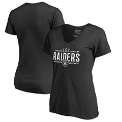 Las Vegas Raiders Women's Arriba V-Neck T-Shirt Black - NFL