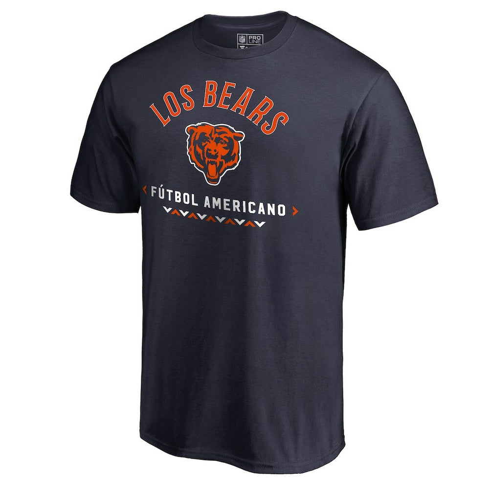 Chicago Bears Futbol Americano T-Shirt Navy - NFL