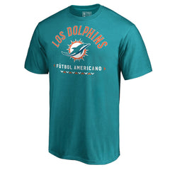 Miami Dolphins Futbol Americano T-Shirt Aqua - NFL