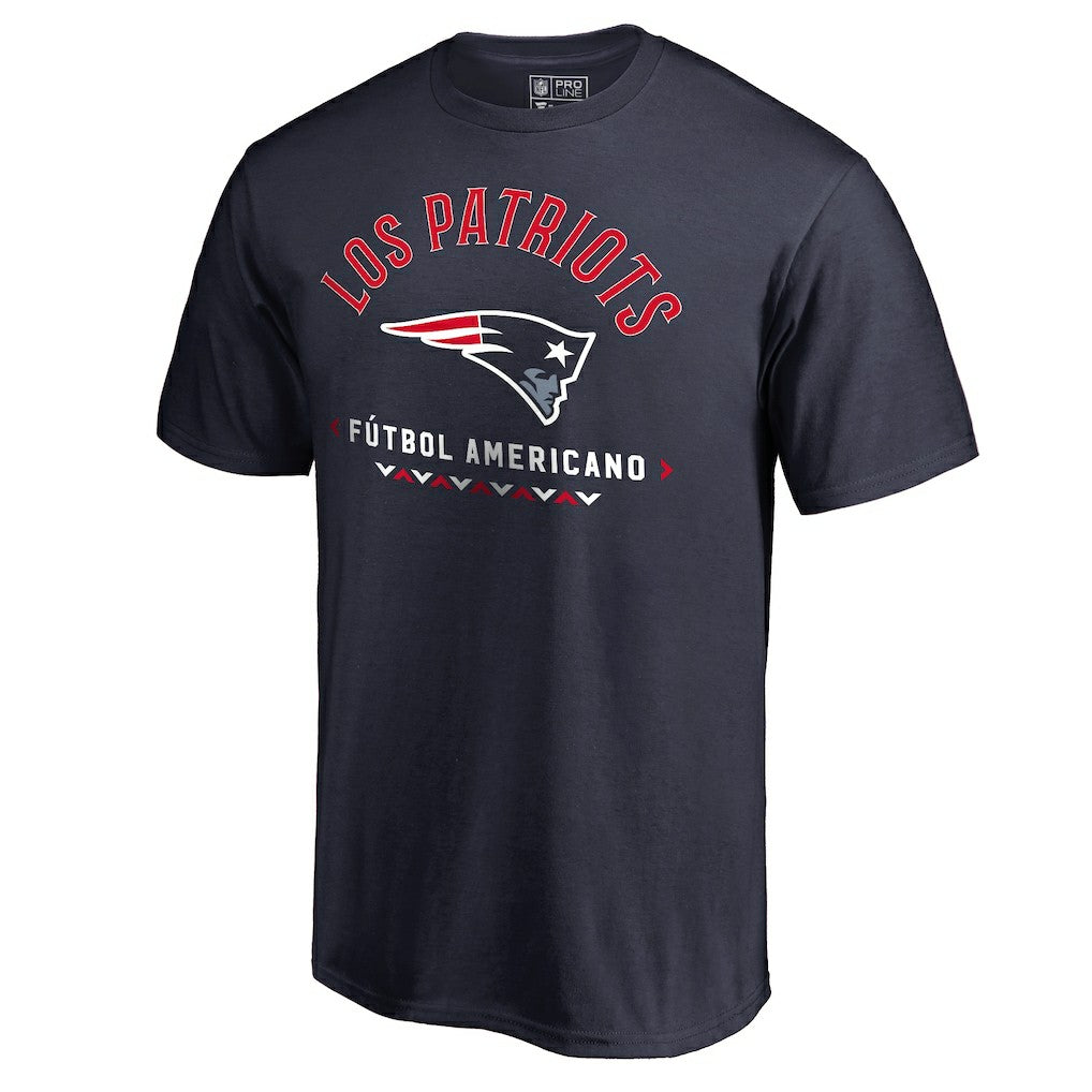 New England Patriots Futbol Americano T-Shirt Navy - NFL