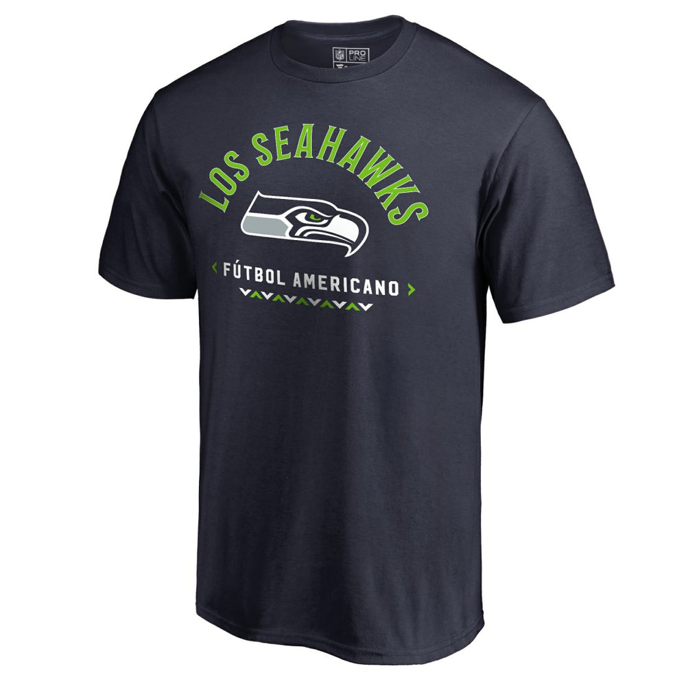 Seattle Seahawks Futbol Americano T-Shirt College Navy - NFL