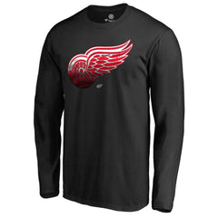 Detroit Red Wings - Midnight Mascot Long Sleeve T-Shirt Black