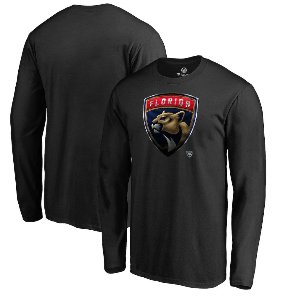 Florida Panthers - Midnight Mascot Long Sleeve T-Shirt Black