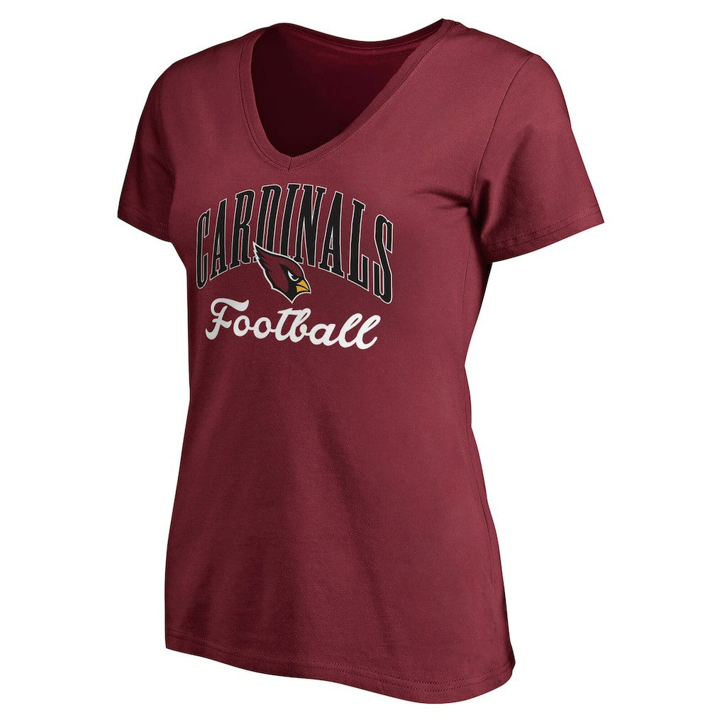 Arizona Cardinals Women's Victory Script V-Neck T-Shirt Cardinal - NFL