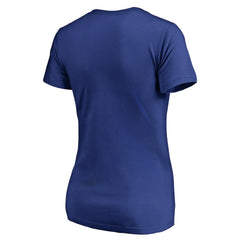 Buffalo Bills Women's Victory Script V-Neck T-Shirt -Royal - NFL