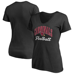 Arizona Cardinals Women's Victory Script V-Neck T-Shirt Black - Fanatics