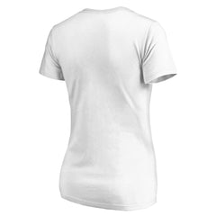New Orleans Saints Women's Victory Script V-Neck T-Shirt -White - NFL