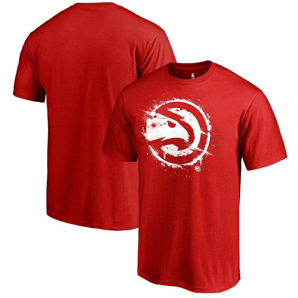 NBA - Atlanta Hawks Splatter Logo T-Shirt - Red