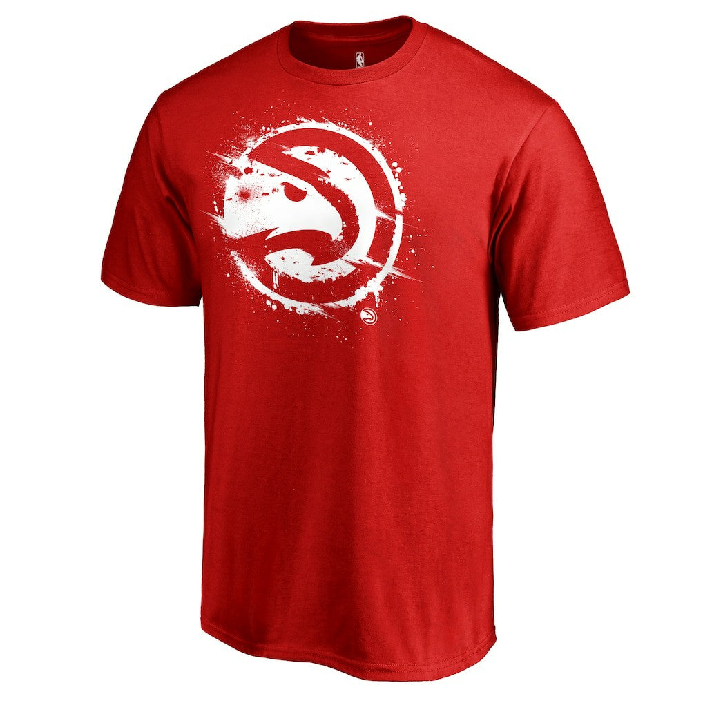 NBA - Atlanta Hawks Splatter Logo T-Shirt - Red