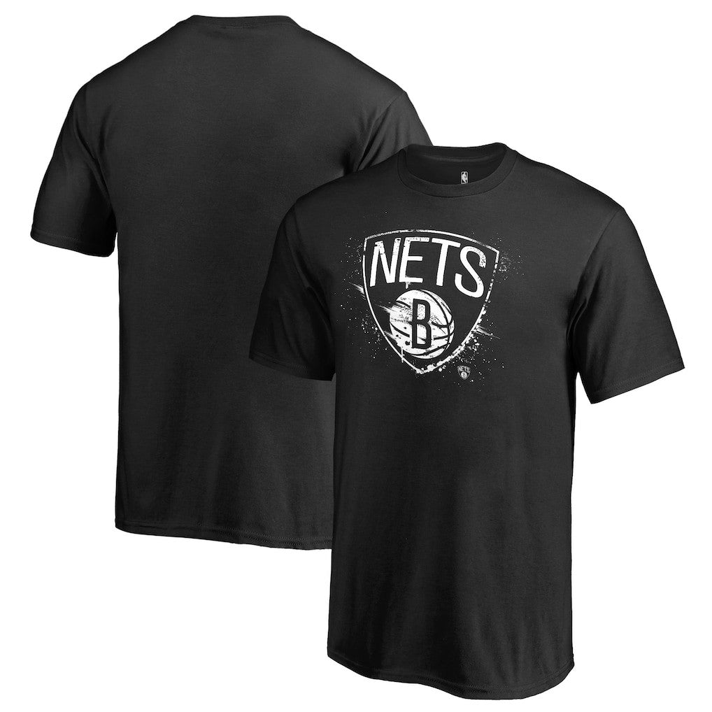 NBA - Brooklyn Nets Splatter Logo T-Shirt - Black