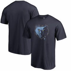 NBA - Memphis Grizzlies Splatter Logo T-Shirt - Navy
