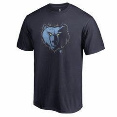 NBA - Memphis Grizzlies Splatter Logo T-Shirt - Navy