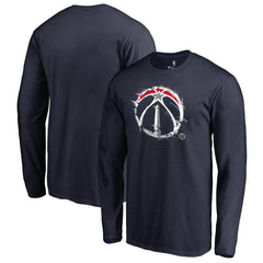 NBA - Washington Wizards Splatter Logo Long Sleeve T-Shirt - Navy