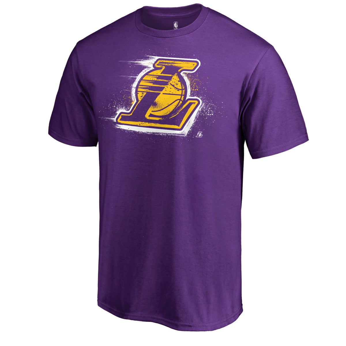 NBA - Los Angeles Lakers Splatter Logo T-Shirt - Purple