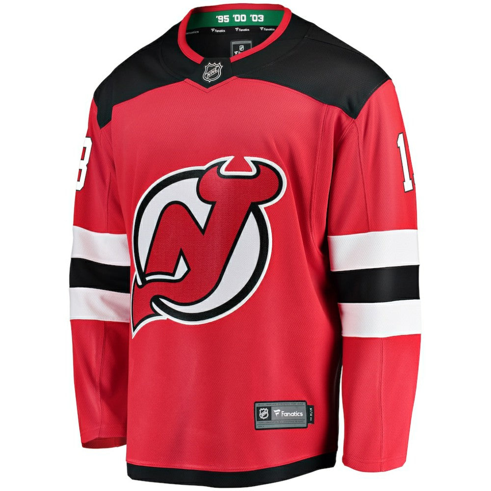 Nico Hischier New Jersey Devils - Fanatics Youth Home Breakaway Player Jersey Red
