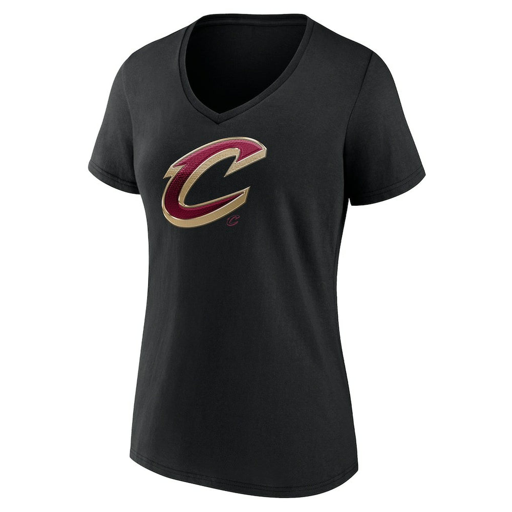 NBA - Cleveland Cavaliers Women's Midnight Mascot V-Neck T-Shirt - Black