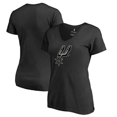 NBA - San Antonio Spurs Women's Midnight Mascot V-Neck T-Shirt - Black