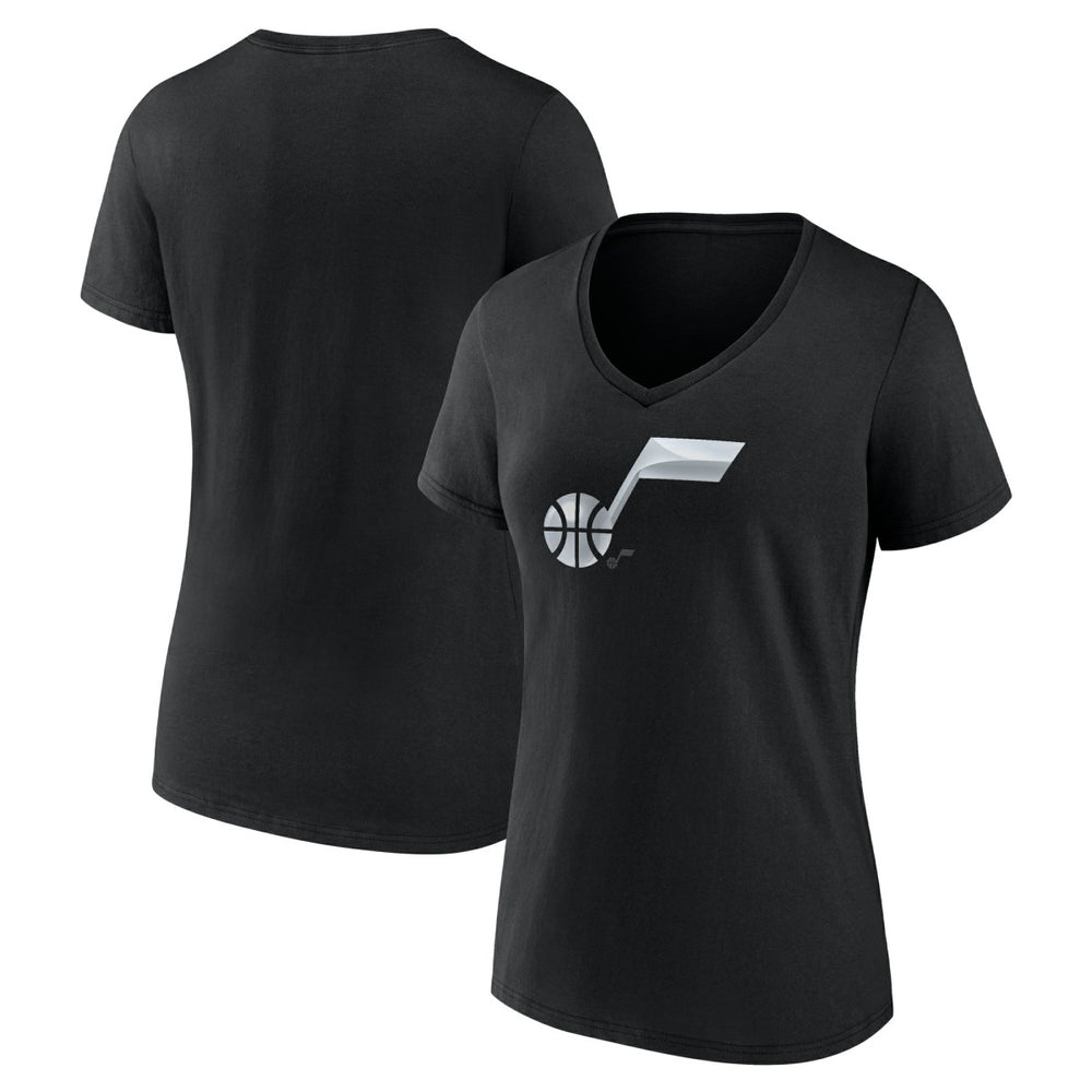 NBA - Utah Jazz Women's Midnight Mascot V-Neck T-Shirt - Black