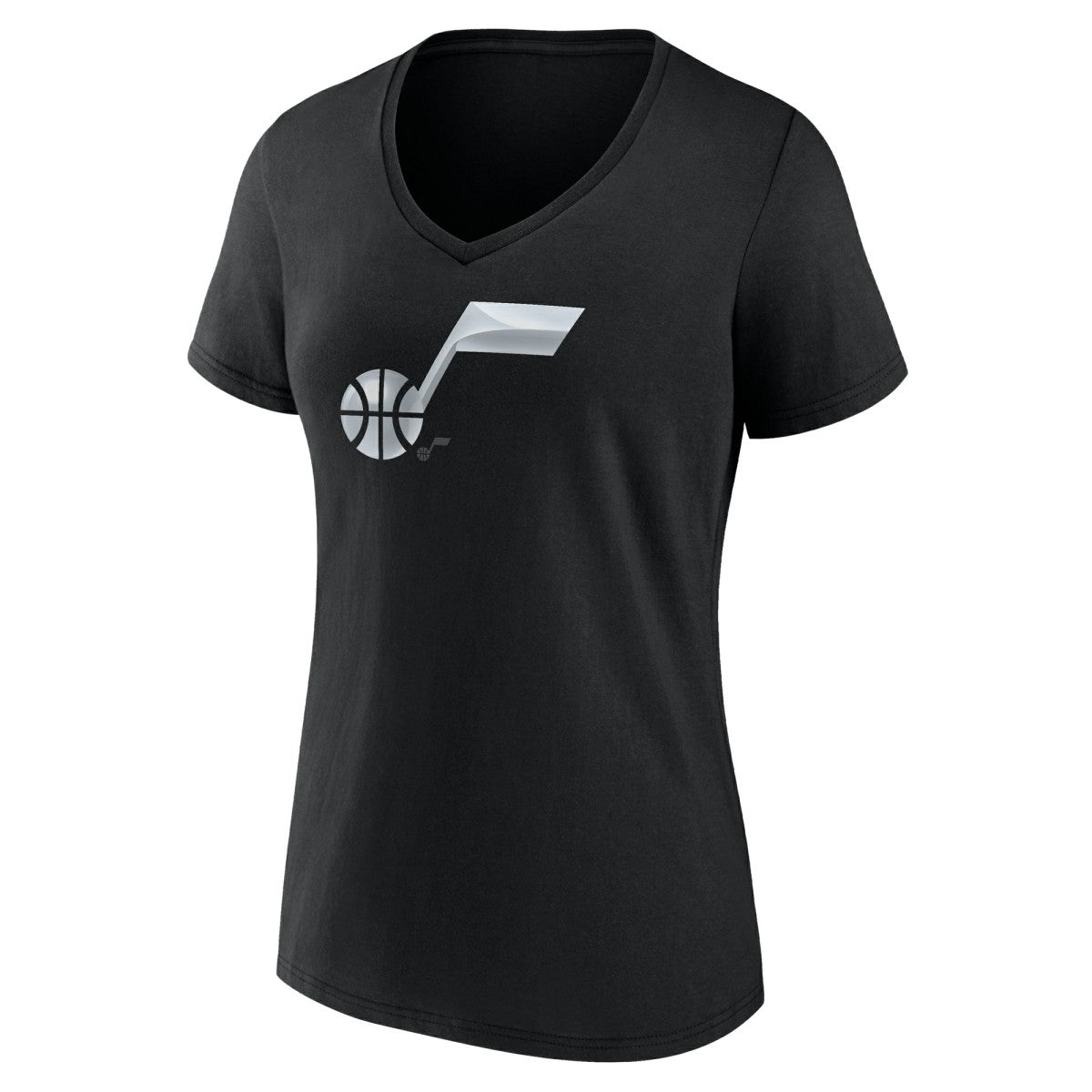 NBA - Utah Jazz Women's Midnight Mascot V-Neck T-Shirt - Black
