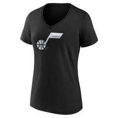 NBA - Utah Jazz Women's Midnight Mascot V-Neck T-Shirt - Black