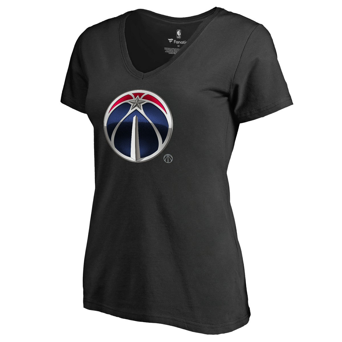 NBA - Washington Wizards Women's Midnight Mascot V-Neck T-Shirt - Black