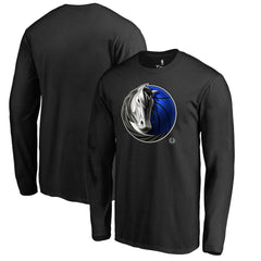 NBA - Dallas Mavericks Midnight Mascot Long Sleeve T-Shirt - Black