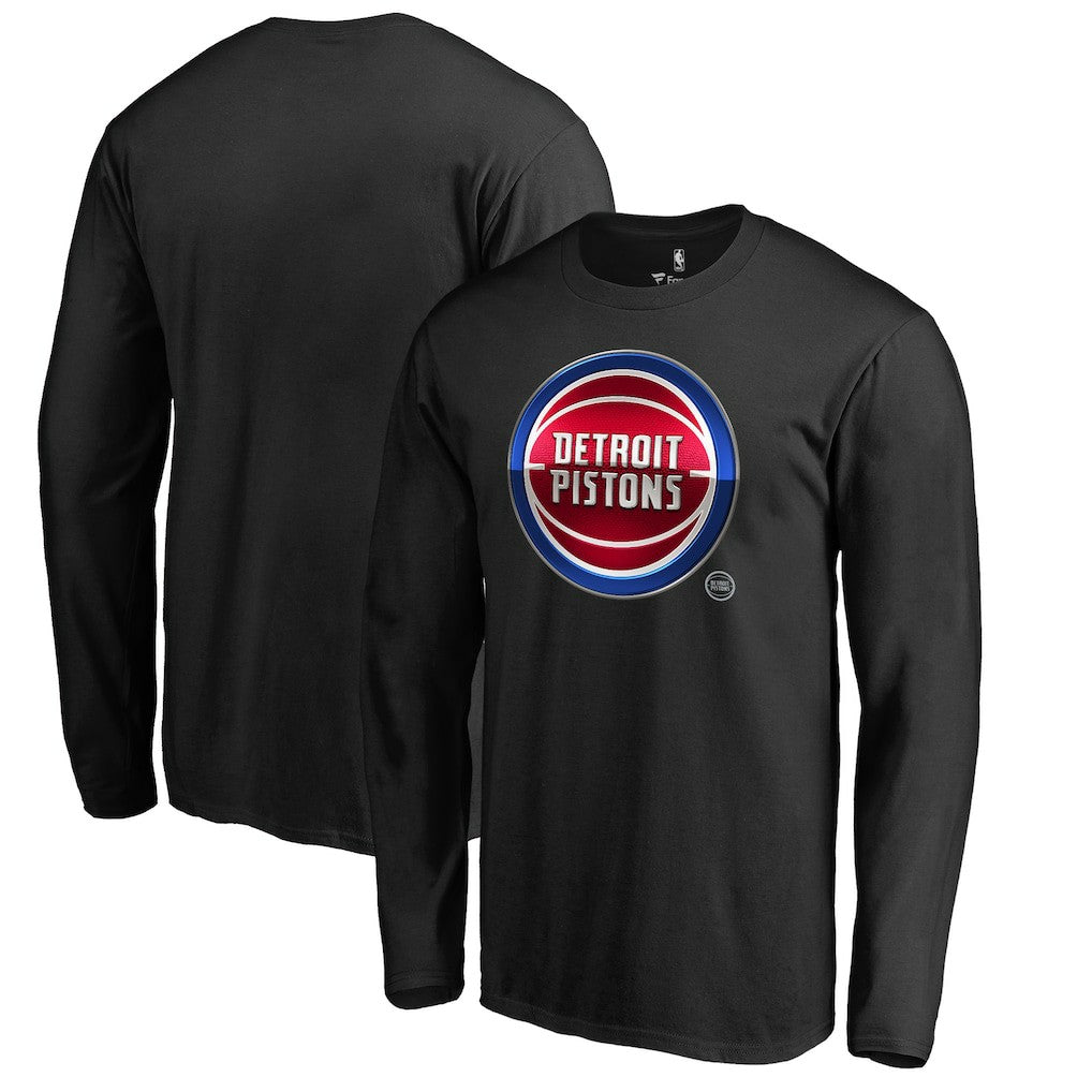 NBA - Detroit Pistons Midnight Mascot Long Sleeve T-Shirt - Black