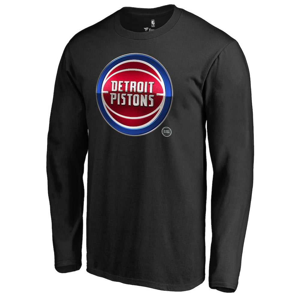 NBA - Detroit Pistons Midnight Mascot Long Sleeve T-Shirt - Black