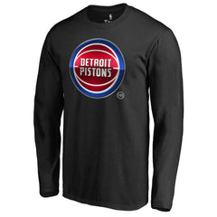 NBA - Detroit Pistons Midnight Mascot Long Sleeve T-Shirt - Black
