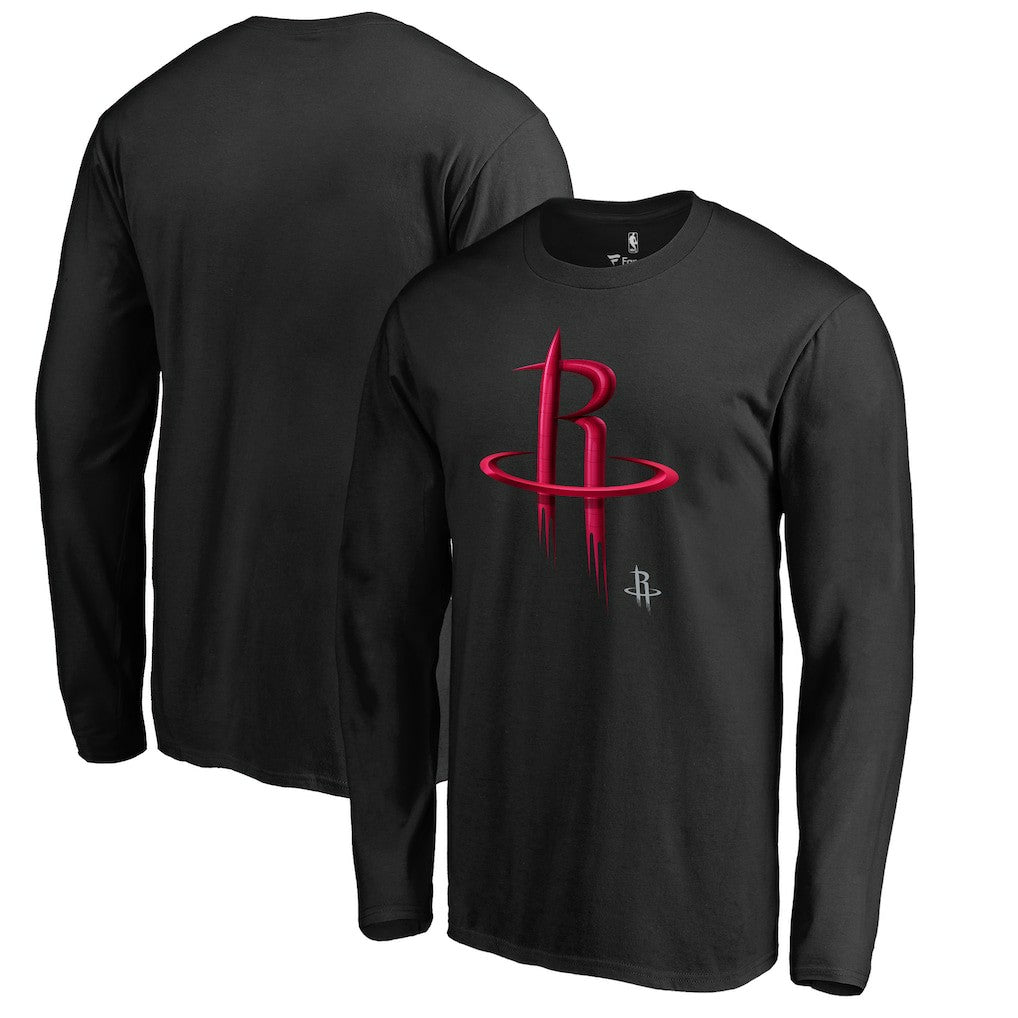 NBA - Houston Rockets Midnight Mascot Long Sleeve T-Shirt - Black