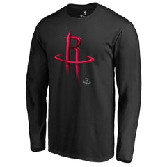 NBA - Houston Rockets Midnight Mascot Long Sleeve T-Shirt - Black