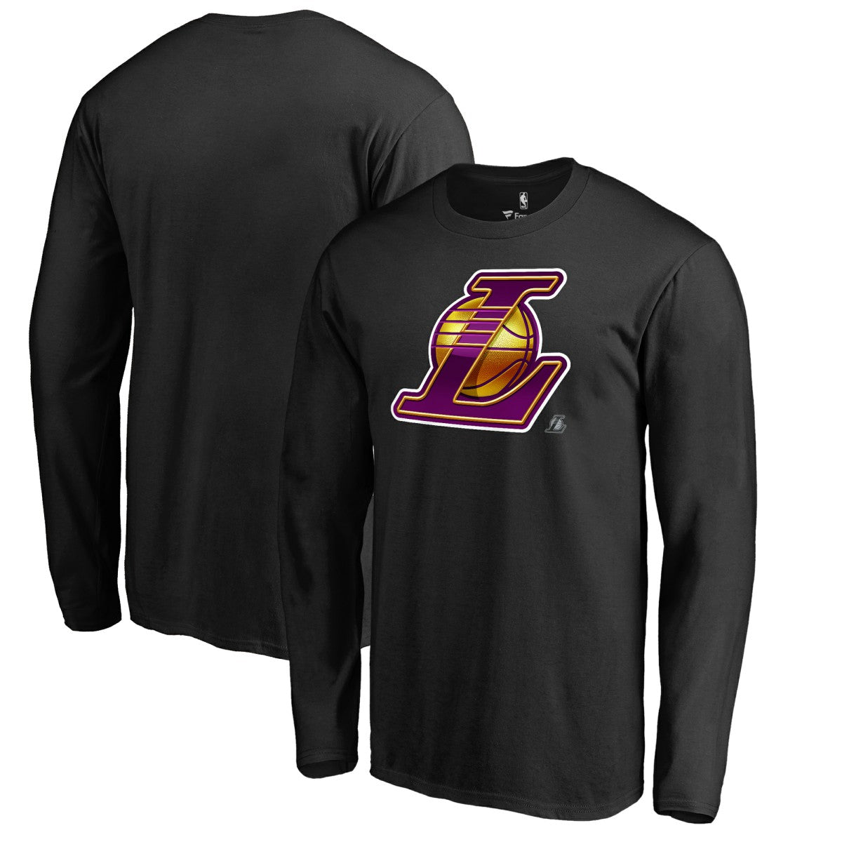 NBA - Los Angeles Lakers Midnight Mascot Long Sleeve T-Shirt - Black