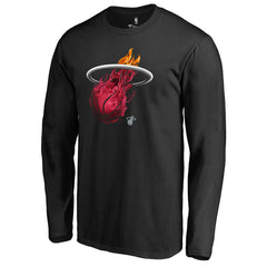 NBA - Miami Heat Midnight Mascot Long Sleeve T-Shirt - Black