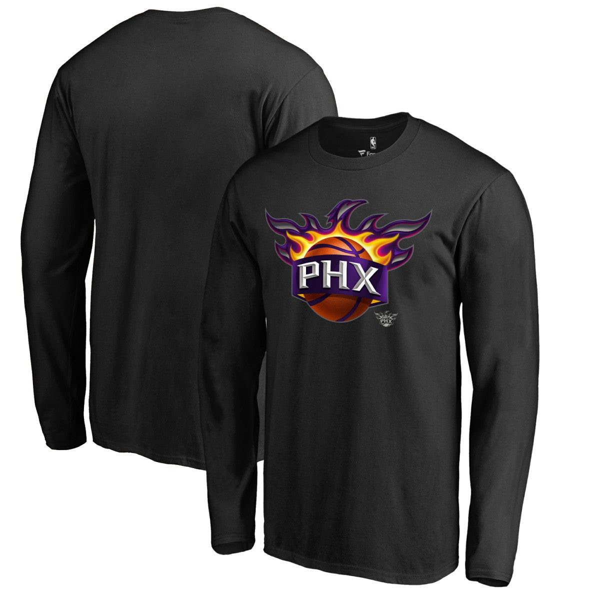 NBA - Phoenix Suns Midnight Mascot Long Sleeve T-Shirt - Black