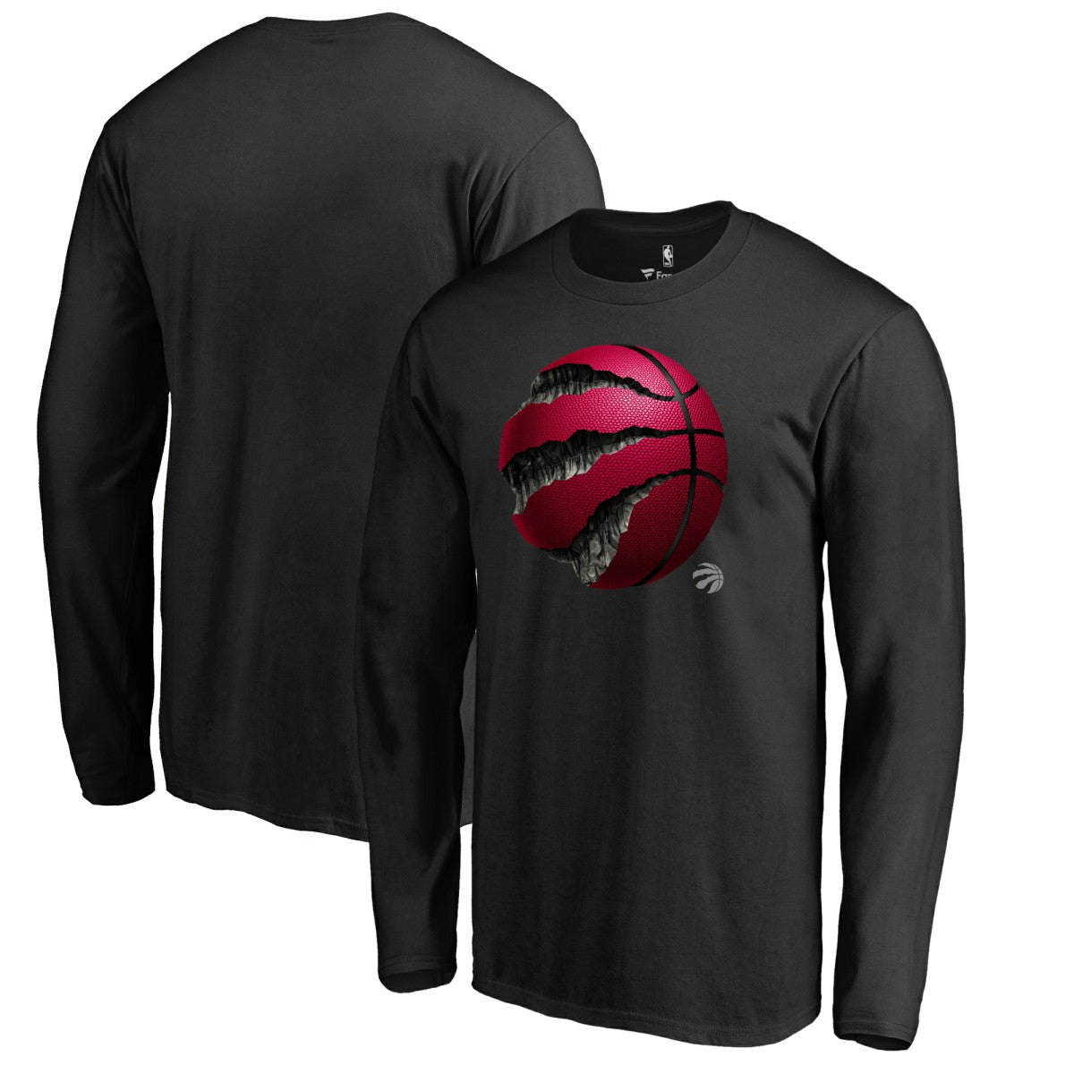 NBA - Toronto Raptors Midnight Mascot Long Sleeve T-Shirt - Black