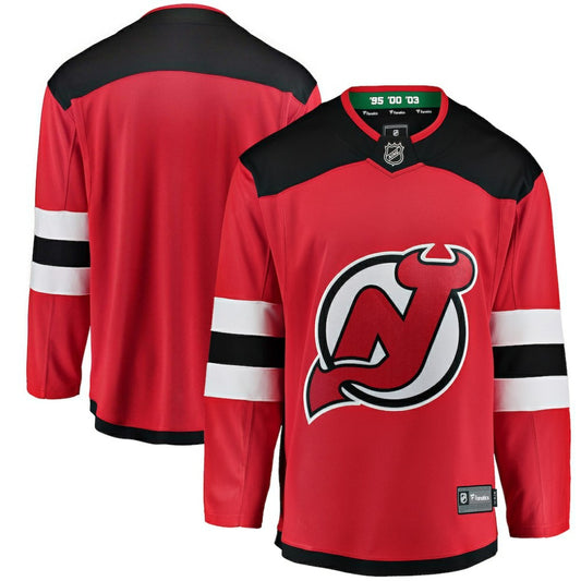 New Jersey Devils Fanatics Youth Breakaway Home Jersey - Red | NHL Jerseys