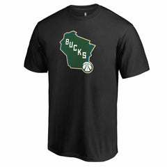 NBA - Milwaukee Bucks Alternate Logo T-Shirt - Black