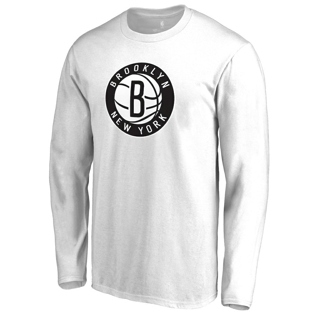 NBA - Brooklyn Nets Alternate Logo Long Sleeve T-Shirt - White