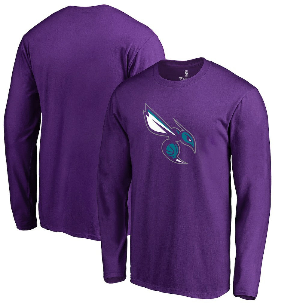 NBA - Charlotte Hornets Alternate Logo Long Sleeve T-Shirt - Purple