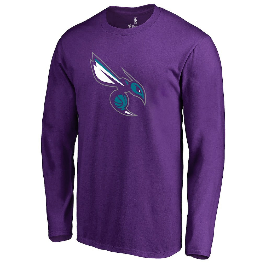 NBA - Charlotte Hornets Alternate Logo Long Sleeve T-Shirt - Purple
