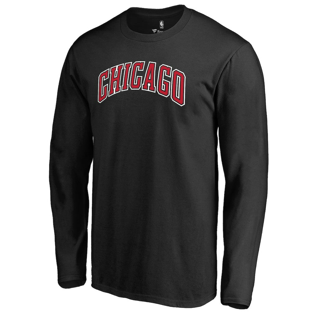 NBA - Chicago Bulls Alternate Logo Long Sleeve T-Shirt - Black