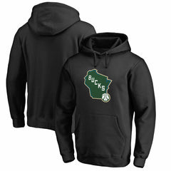 NBA - Milwaukee Bucks Alternate Logo Pullover Hoodie - Black