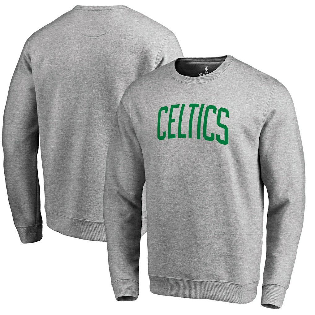 NBA - Boston Celtics Wordmark Pullover Sweatshirt - Heathered Gray