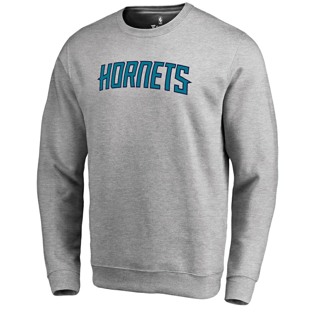 NBA - Charlotte Hornets Wordmark Pullover Sweatshirt - Heathered Gray