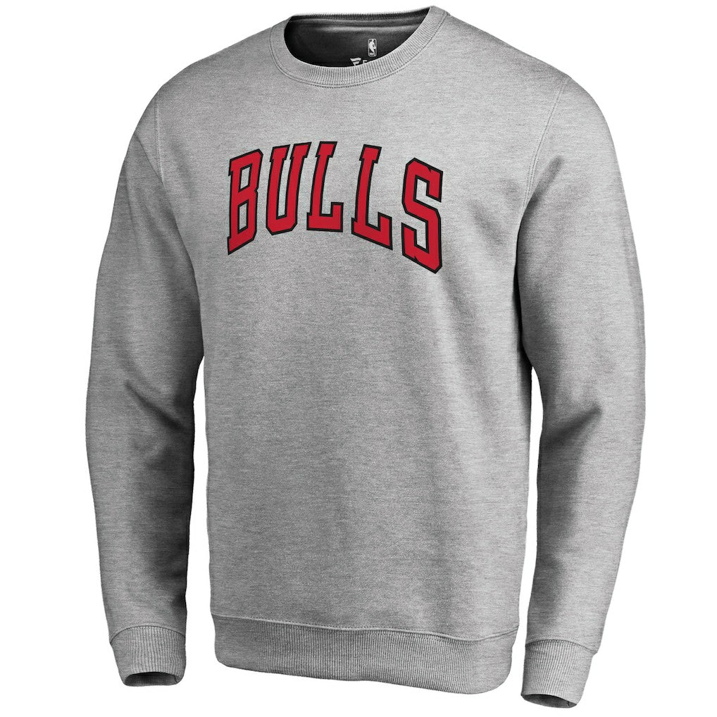 NBA - Chicago Bulls Wordmark Pullover Sweatshirt - Heathered Gray