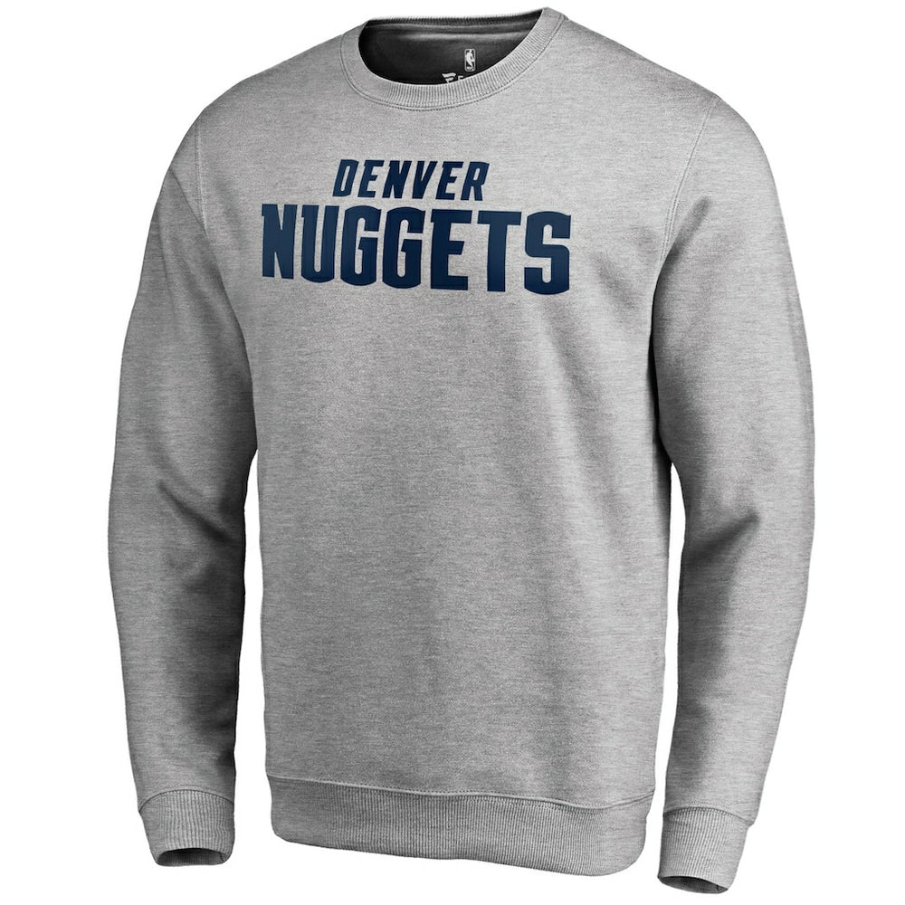 NBA - Denver Nuggets Wordmark Pullover Sweatshirt - Heathered Gray