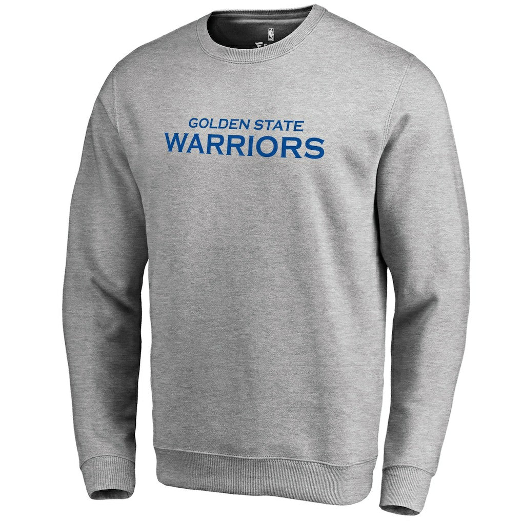 NBA - Golden State Warriors Wordmark Pullover Sweatshirt - Heathered Gray